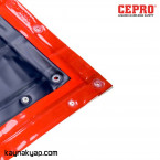 Cepro 180x140 cm Kaynak Perdesi - Kırmızı